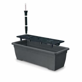 BIG - Műanyag öndözős balkonláda - 60 cm - Antracit