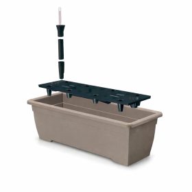 BIG - Műanyag öndözős balkonláda - 60 cm - Taupe