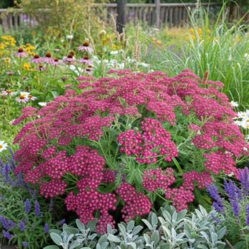 Közönséges cickafark – Achillea millefolium 'Cassis'