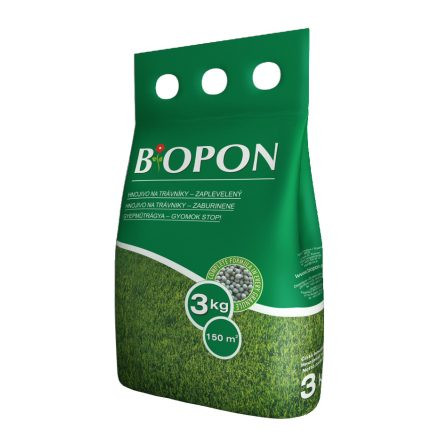 Biopon gyomstoppos gyeptrágya, 3 kg