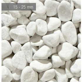 White Carrara márványkavics - 15-25 mm